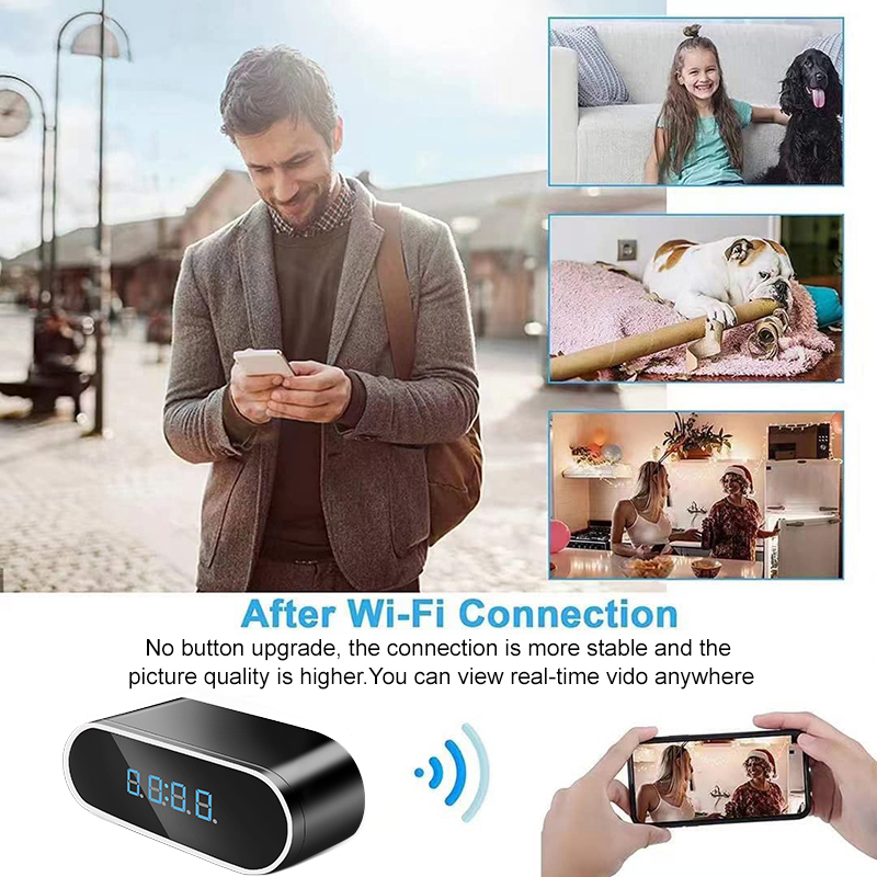 Wifi Mini Clock Camera Remote  - Hidden Camera Clock recension och pris