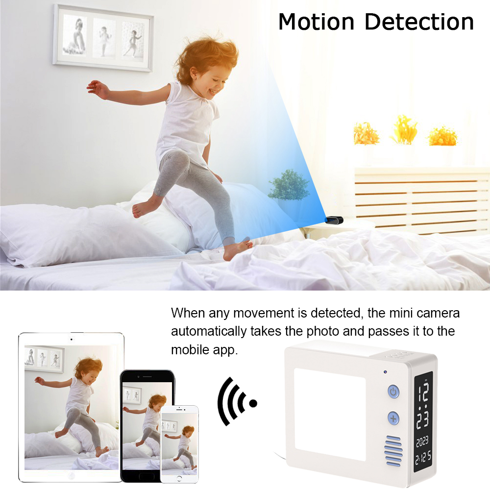 1080P HD4K WiFi Mini Camera LE - Hidden Camera Clock recension och pris