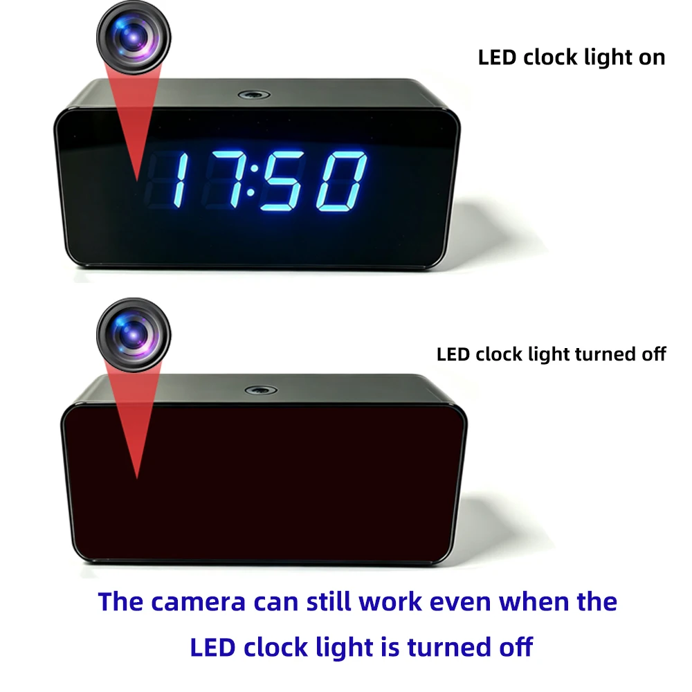 4K HDWiFi mini clock camera, s - Hidden Camera Clock recension och pris