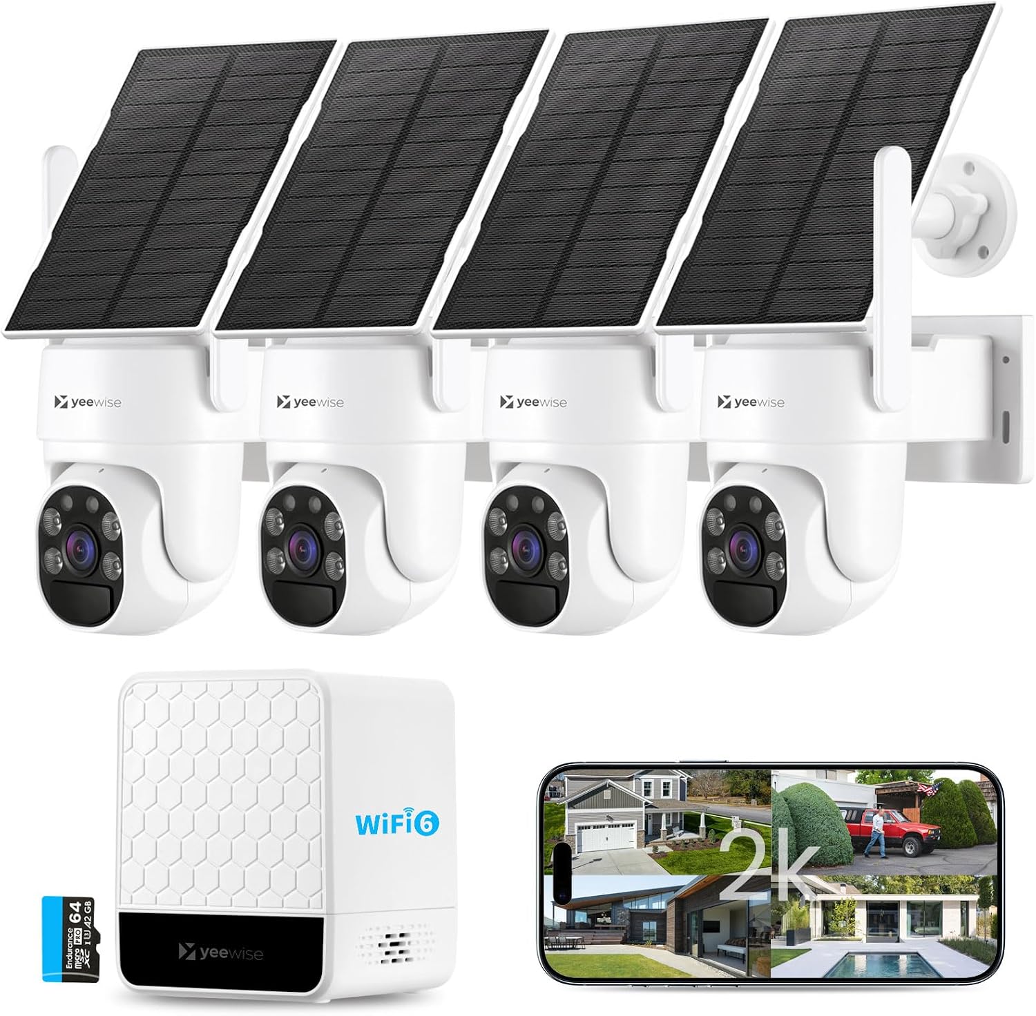 Wireless Outdoor Solar Securit - Home Security No Subscription recension och pris