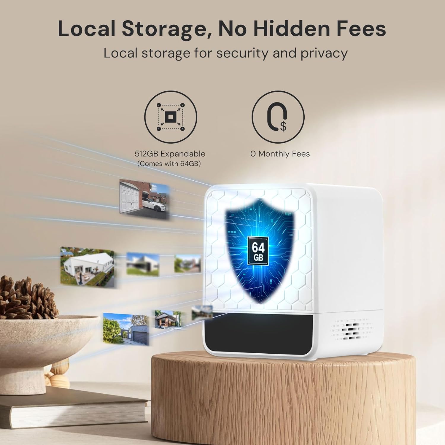 Wireless Outdoor Solar Securit - Home Security No Subscription recension och pris