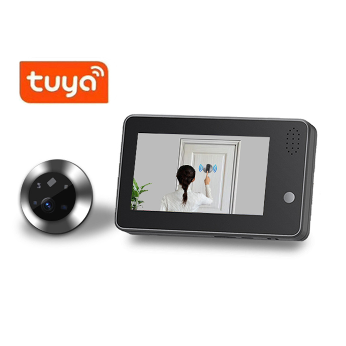 4.3inch Tuya Smartlife WiFi Do - Home Security Indoor Cameras recension och pris