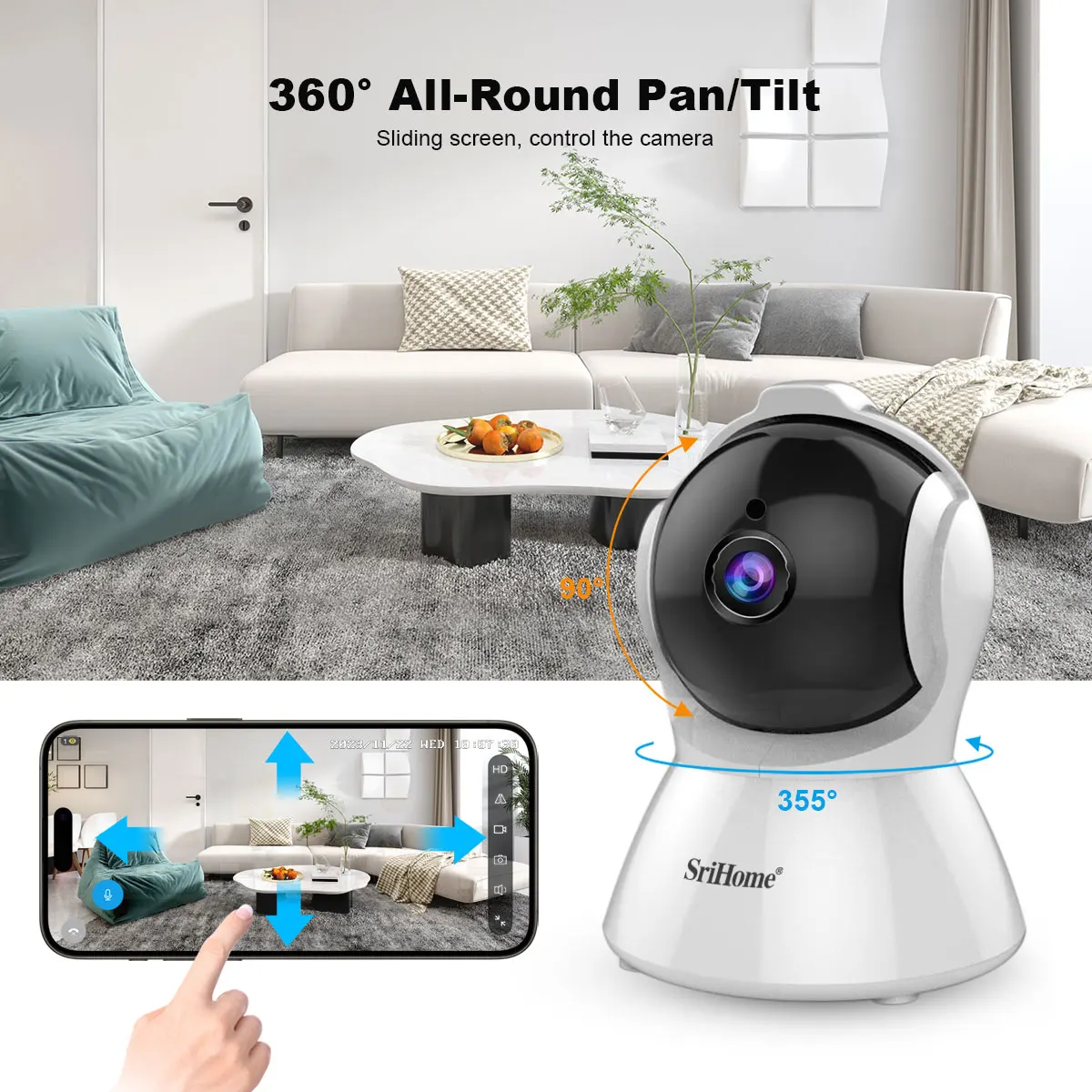 Srihome SH025 WiFi Camera Smar - Home Security No Subscription recension och pris
