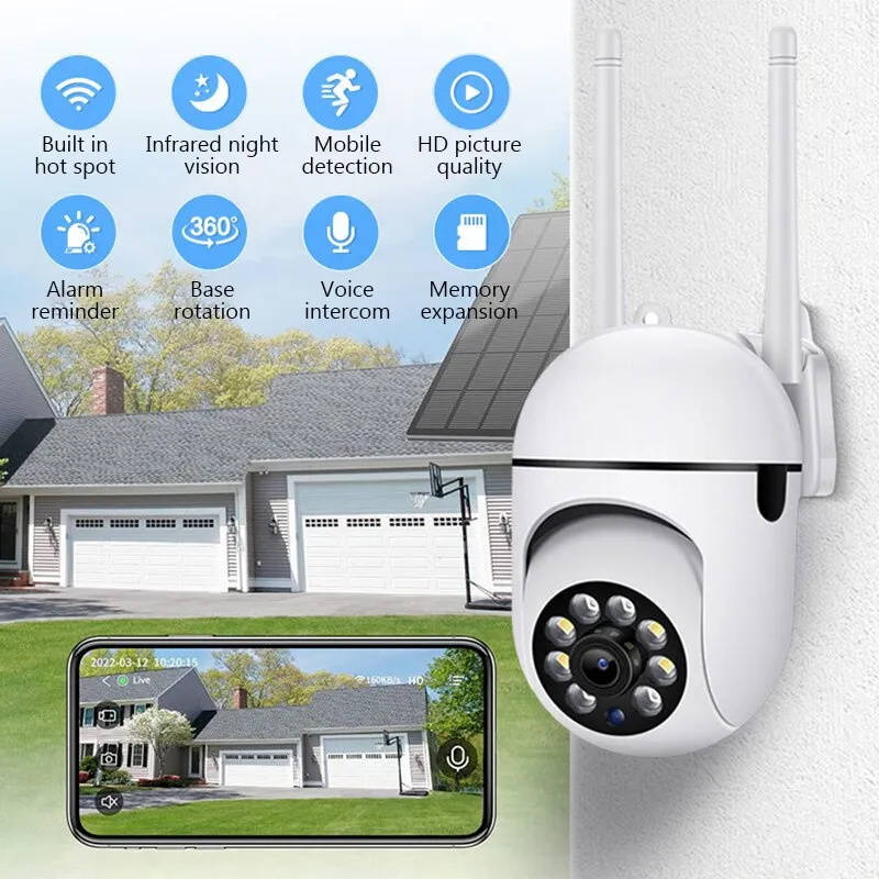 3MP 2.4G WiFi Camera Home PTZ  - Home Security Premium Eset recension och pris