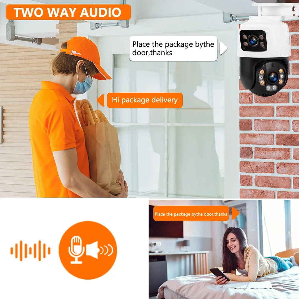 Outdoor 8MP POE PTZ Security C - Home Yard Security recension och pris