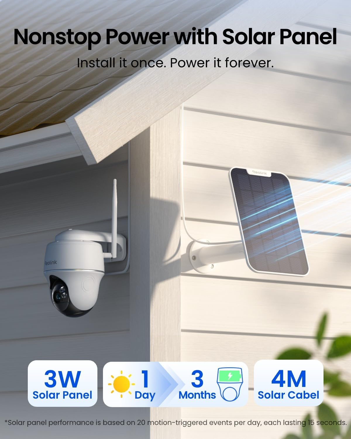 Solar Wireless Outdoor Securit - Home Security No Subscription recension och pris
