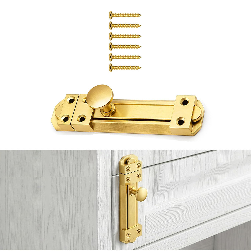 5 Inch Solid Brass Sliding Doo - Home Security Door Lock recension och pris