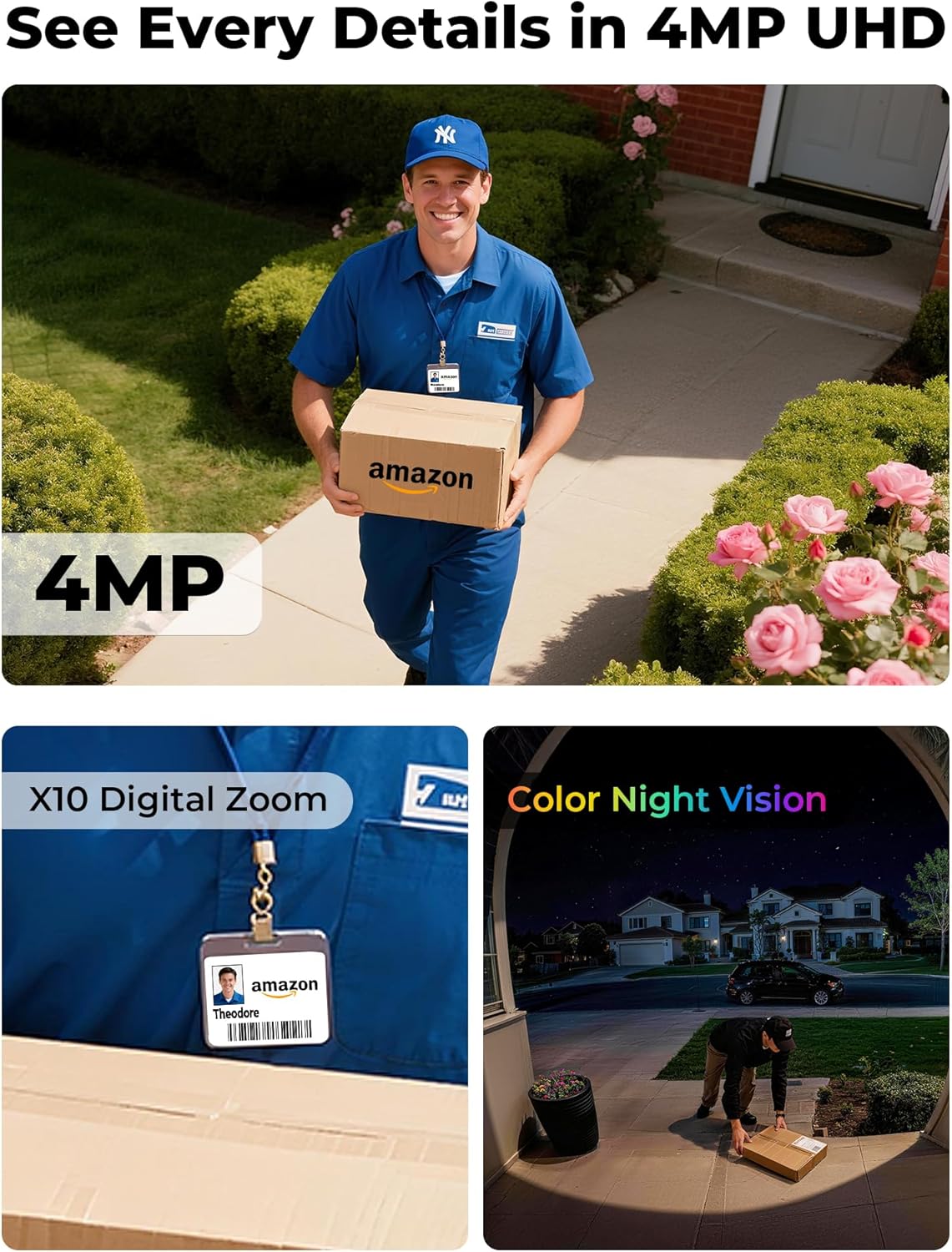 Solar Powered Wireless Outdoor - Home Security No Subscription recension och pris