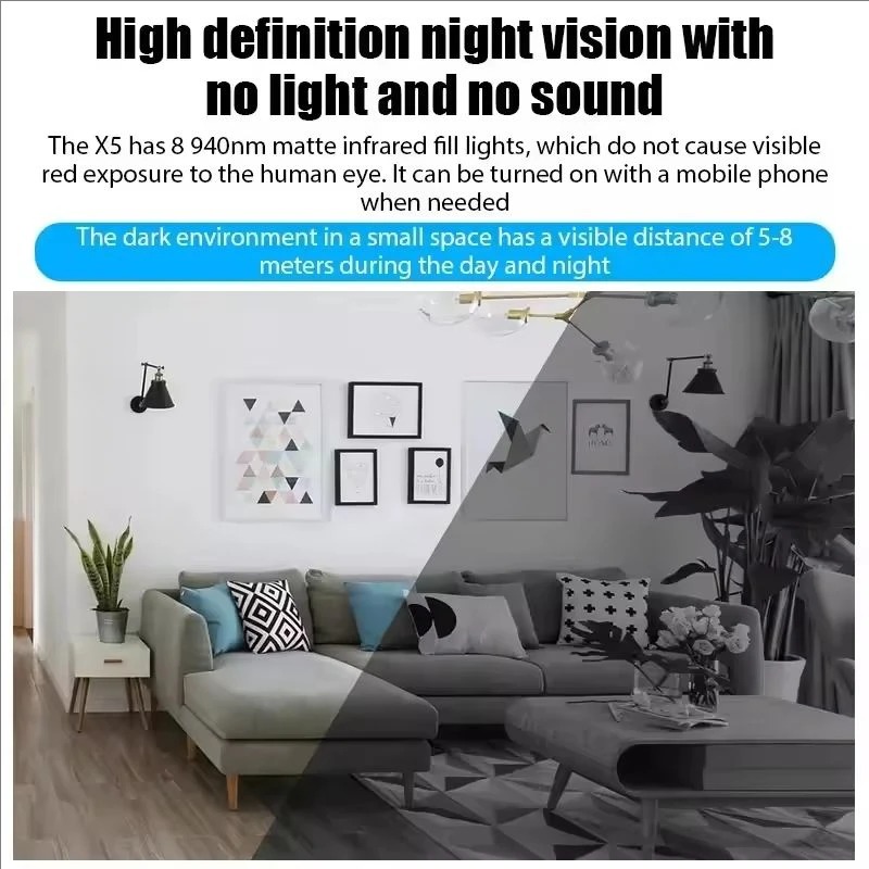 Mini X5 Camera Wireless 1080P  - Home Security Lidar recension och pris