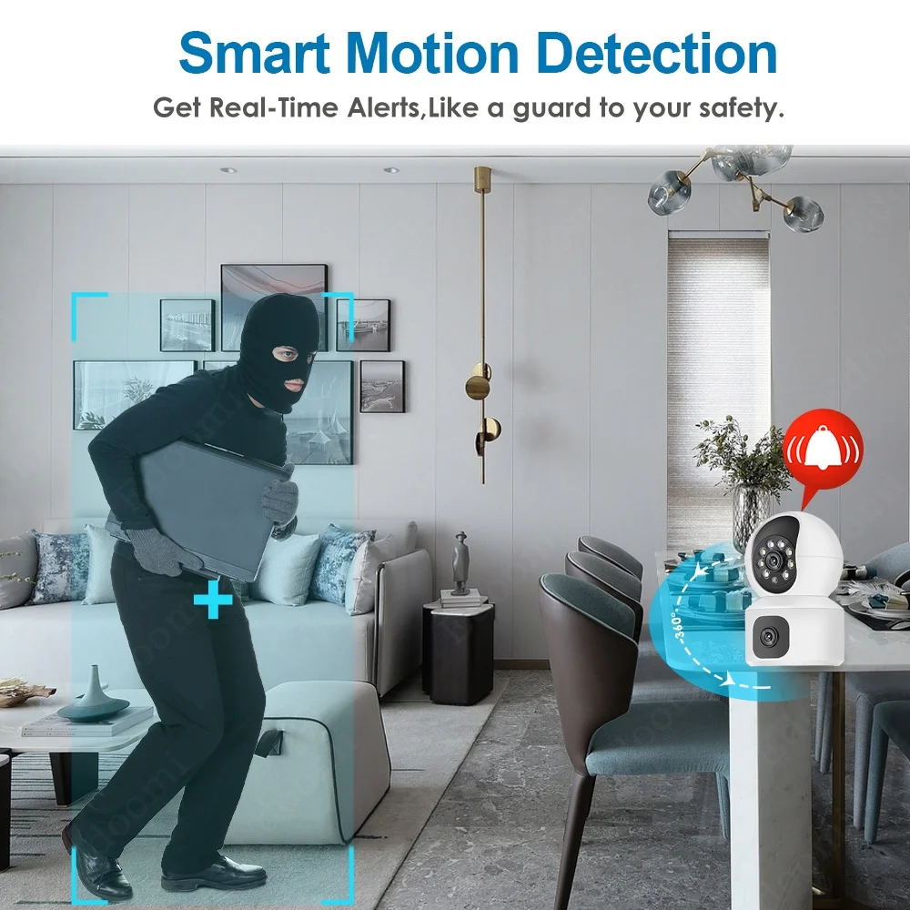 Dual Lens 6MP HD WiFi 4G PTZ C - Home Security Robots recension och pris