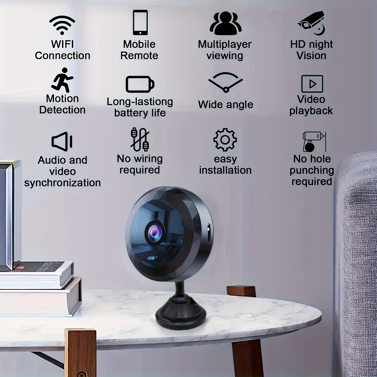 Wireless Mini WiFi Security Ca - Home Security Hidden Cameras recension och pris