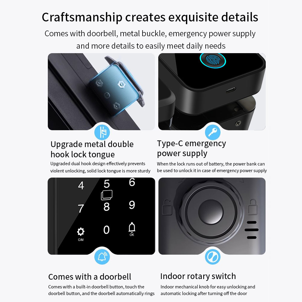 Multifunctional Smart Glass Do - Home Security Keypad recension och pris