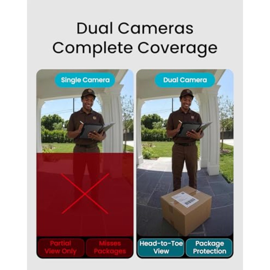 Wireless doorbell camera for h - Home Security No Subscription recension och pris