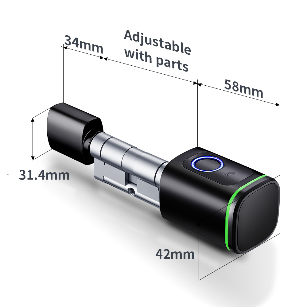 Smart Cylinder Lock Tuya 60-90 - Home Security Keypad recension och pris