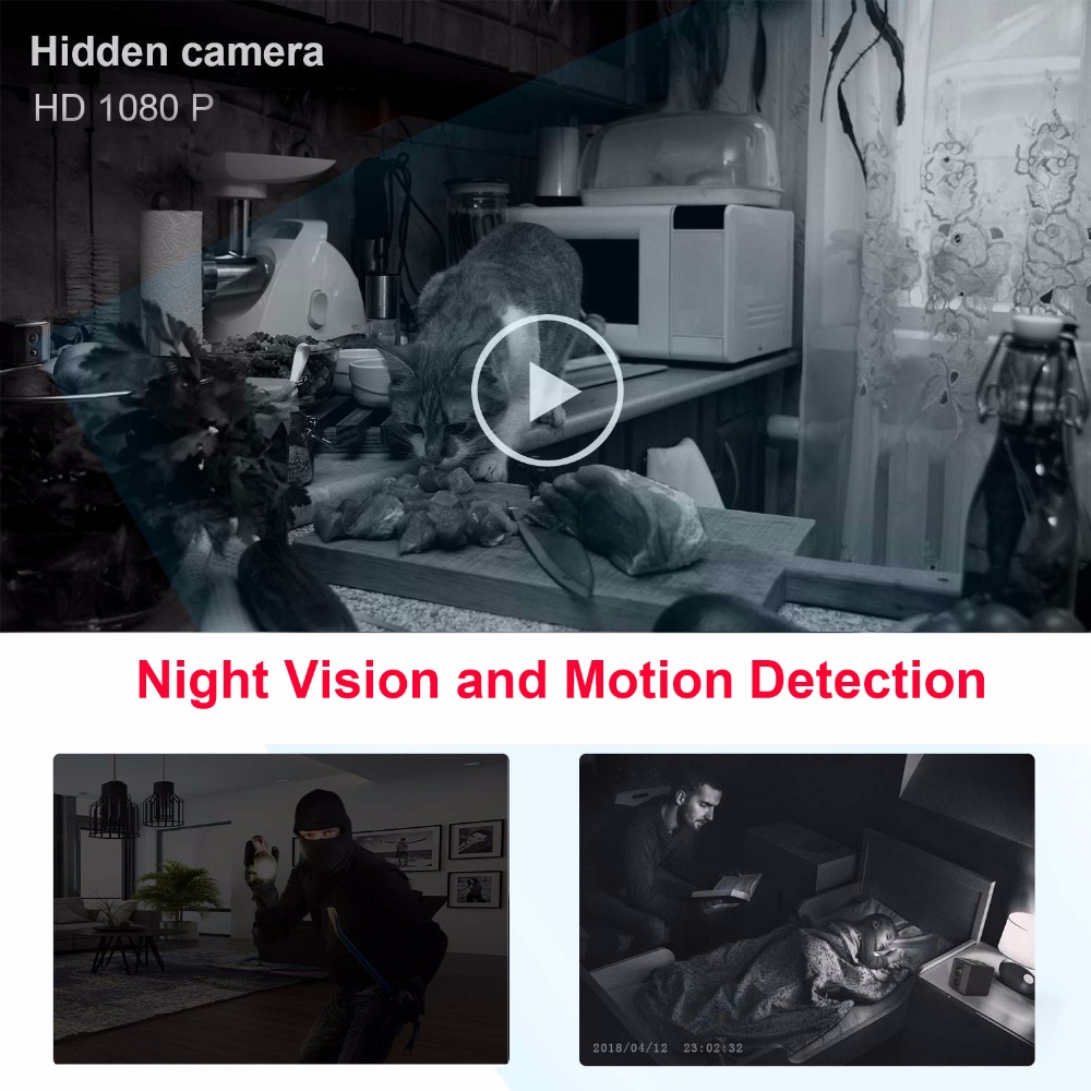 Portable Mini HD 1080P Camera  - Home Security Hidden Cameras recension och pris