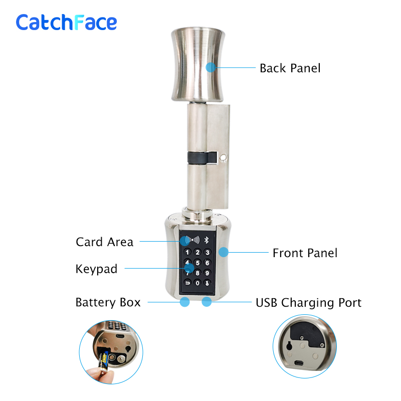 TTlock Bluetooth Smart Cylinde - Home Security Keypad recension och pris