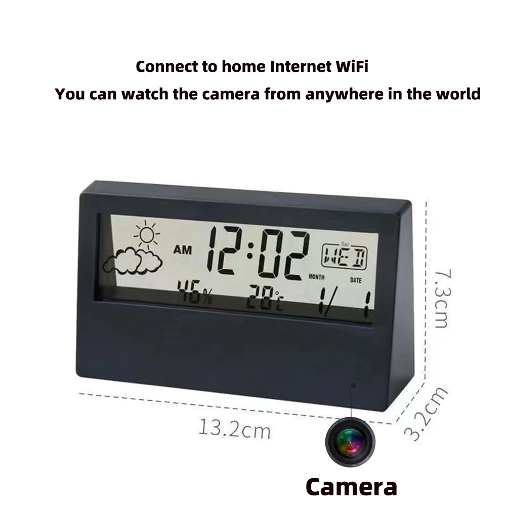 4K WiFi Clock Camera with Moti - Hidden Camera Clock recension och pris