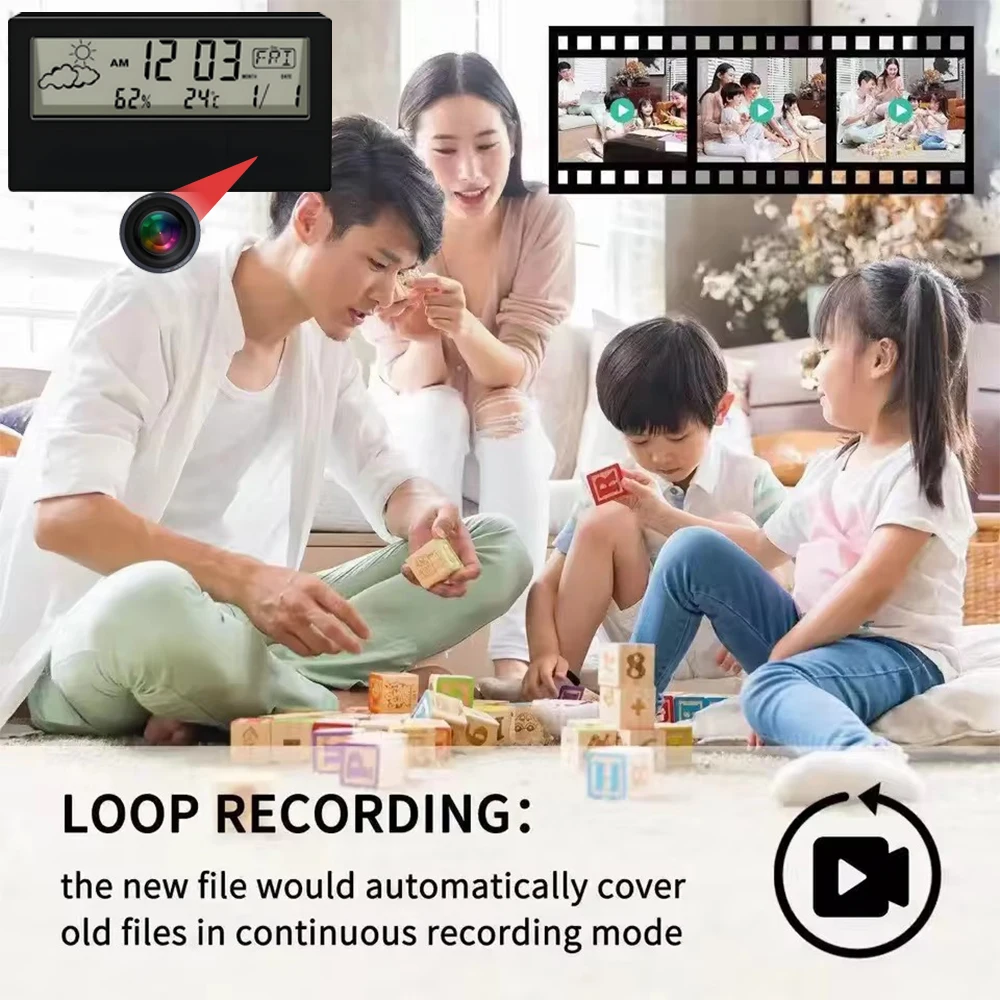 HD 4K New Mini WiFi Camera, Su - Hidden Camera Clock recension och pris