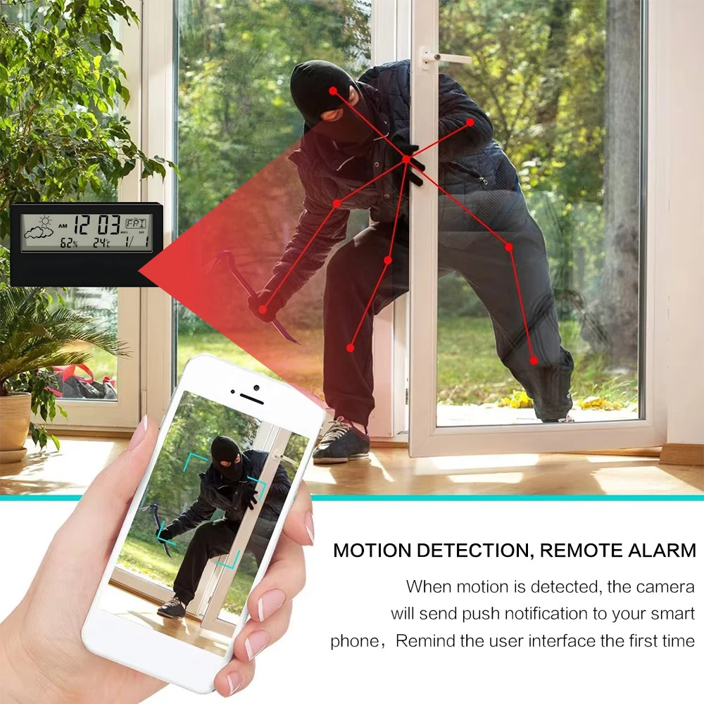 HD 4K New Mini WiFi Camera, Su - Hidden Camera Clock recension och pris