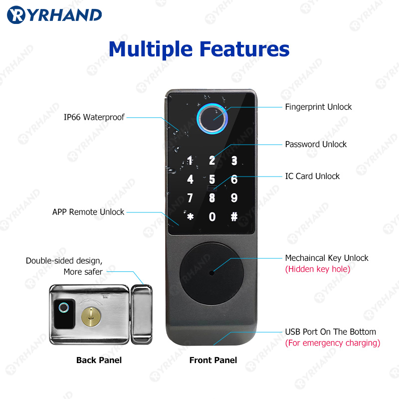 Tuya Smart lock Waterproof Wif - Home Security Keypad recension och pris