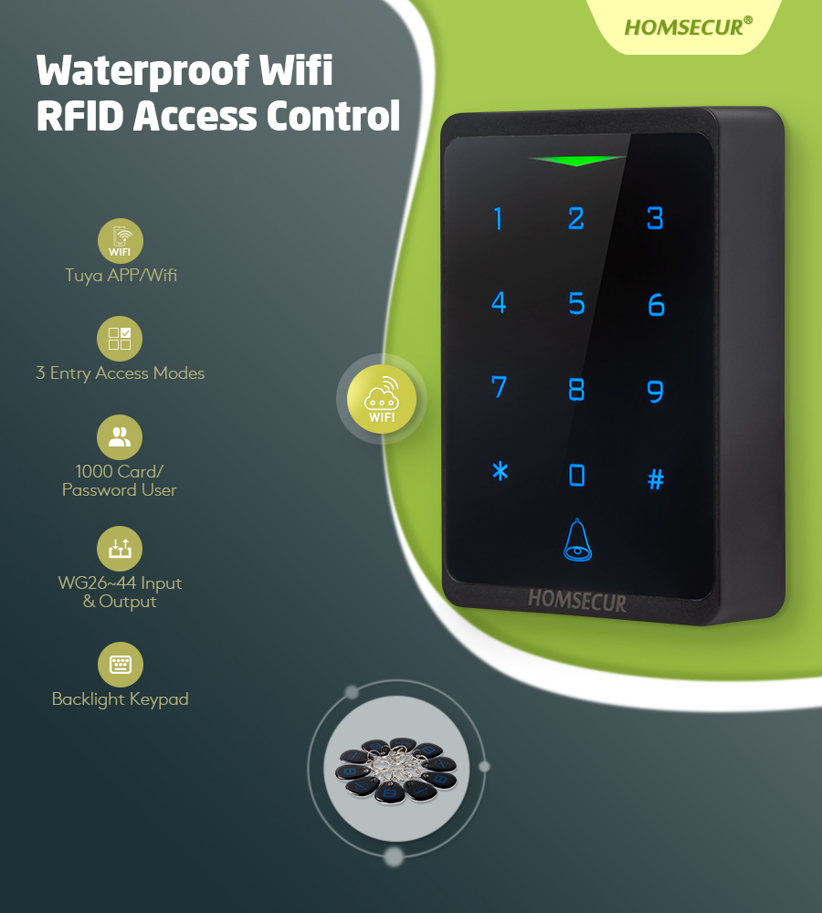CH1-WIFI-EM WiFi RFID Access C - Home Security Key Fob recension och pris