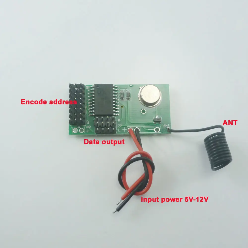 DC 5V 12V 4 CH 433Mhz ASK OOK  - Home Security Key Fob recension och pris