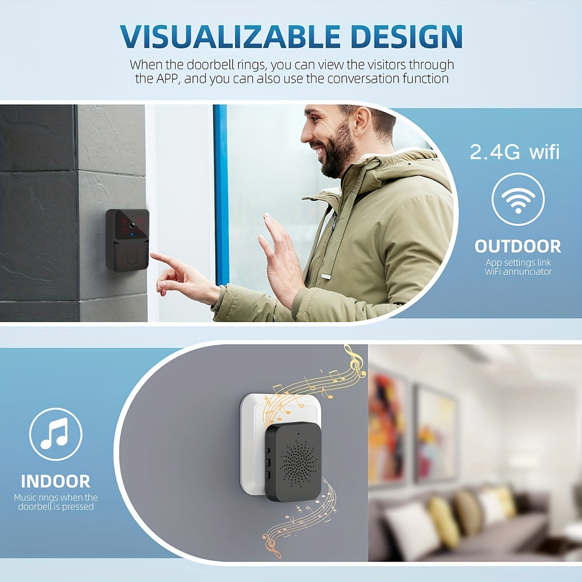 Tuya Wireless Smart Video Door - Home Security Lidar recension och pris