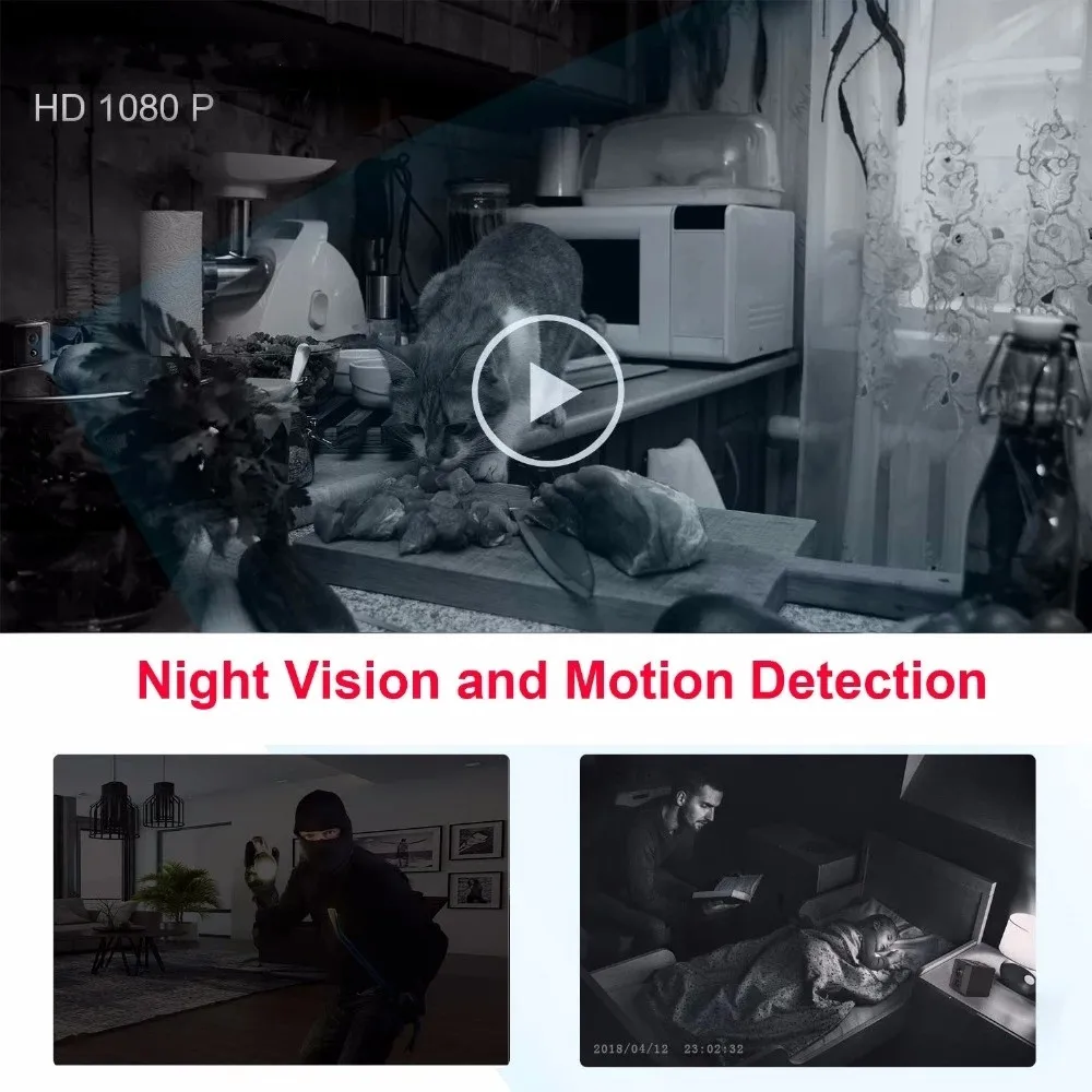 Body Mini Camera Portable 1080 - Home Security Hidden Cameras recension och pris