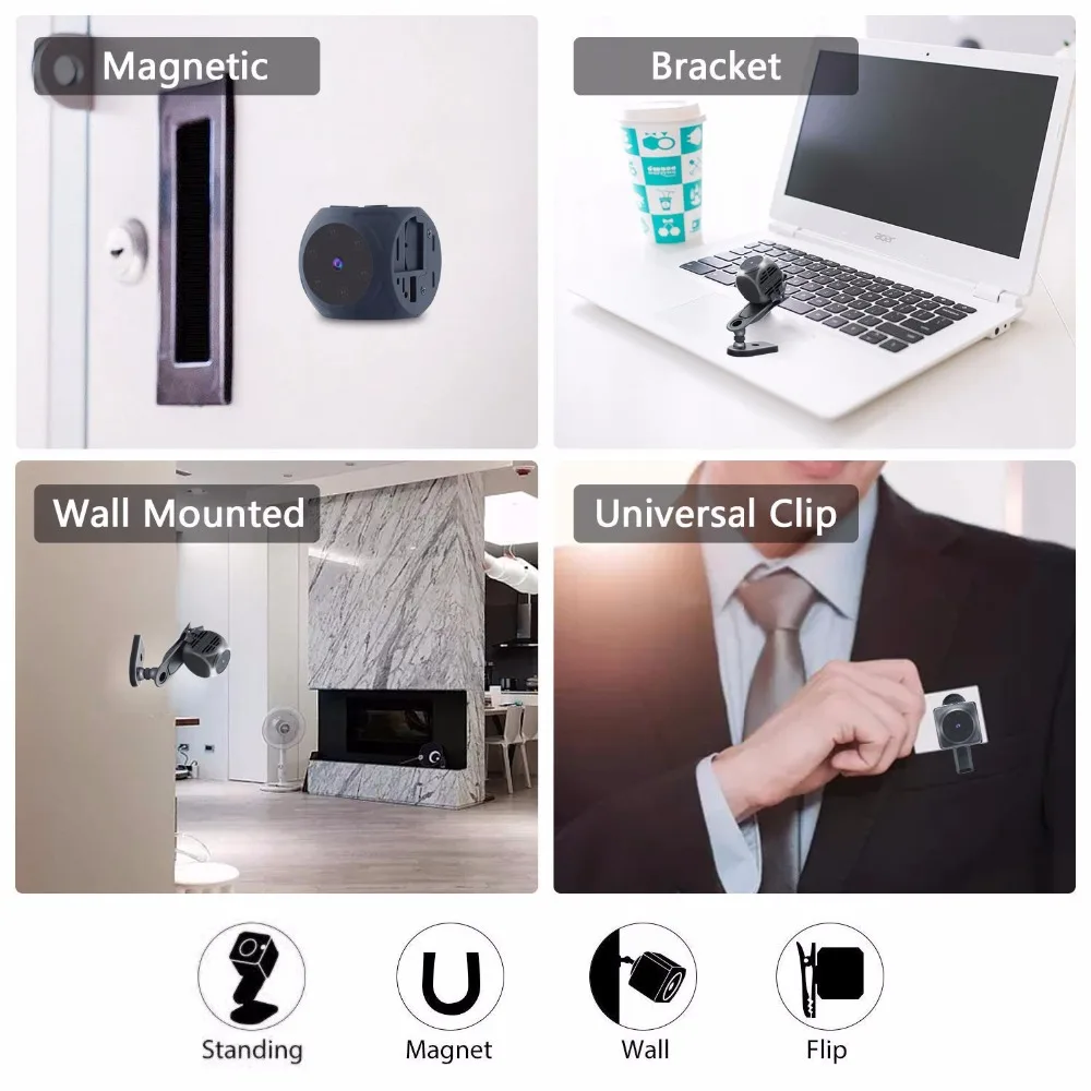 Body Mini Camera Portable 1080 - Home Security Hidden Cameras recension och pris